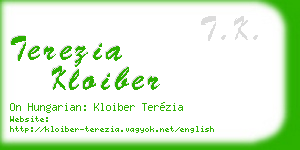 terezia kloiber business card
